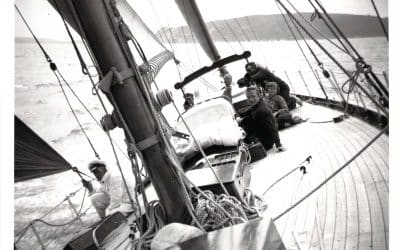1946: First yacht into Cherbourg after the 1939-45 war